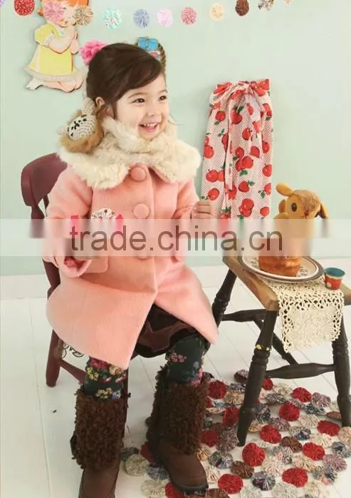Cute Korea style coat Kids wholesale winter clothing