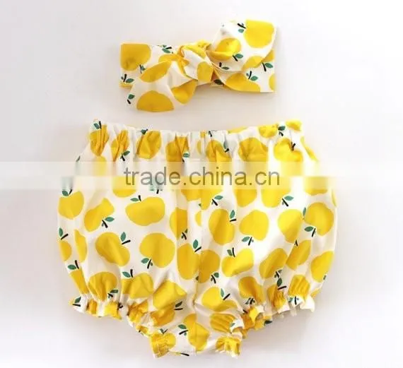 Summer fresh fruit cute girl bloomers baby underwear size for 0-2T