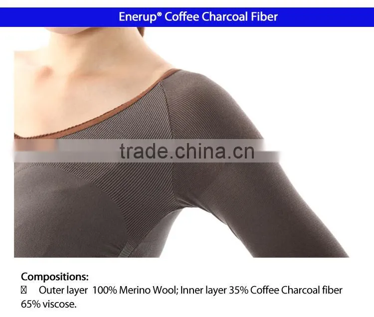Coffee charcoal thermal underwear Heat Generating