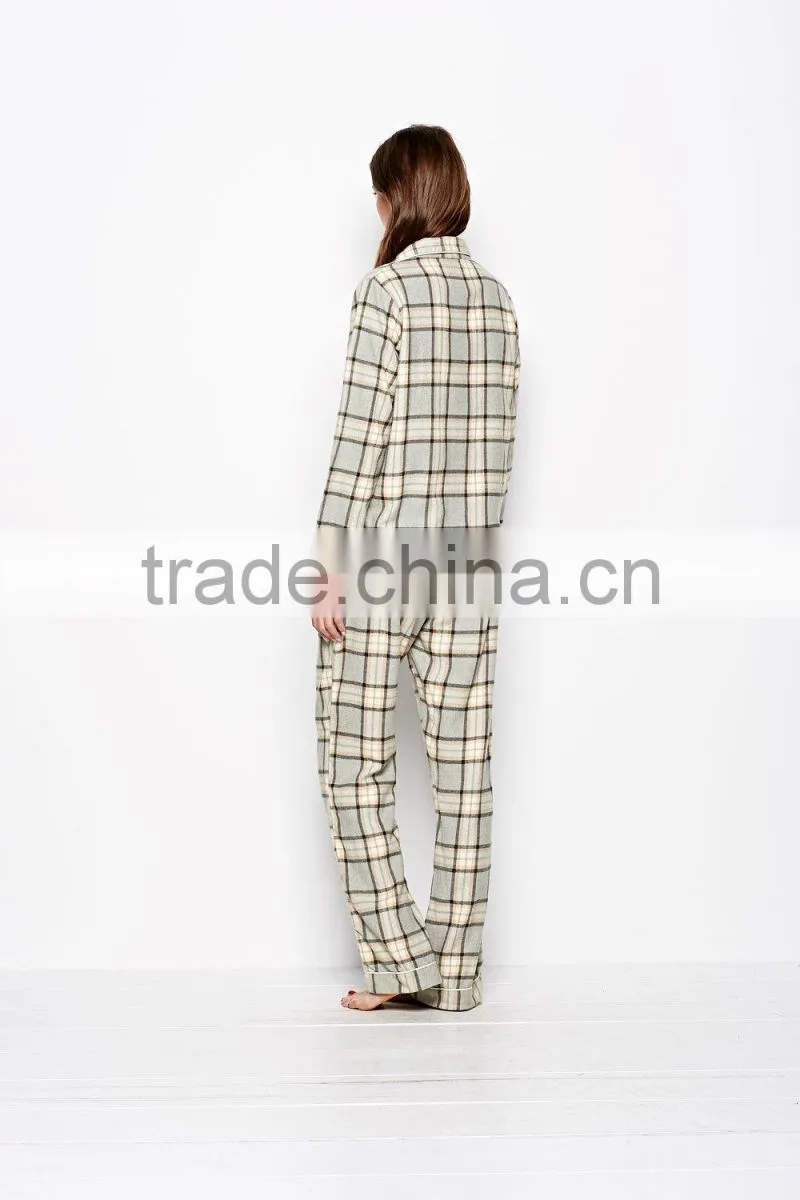 Plaid cotton set in pajamas women photos