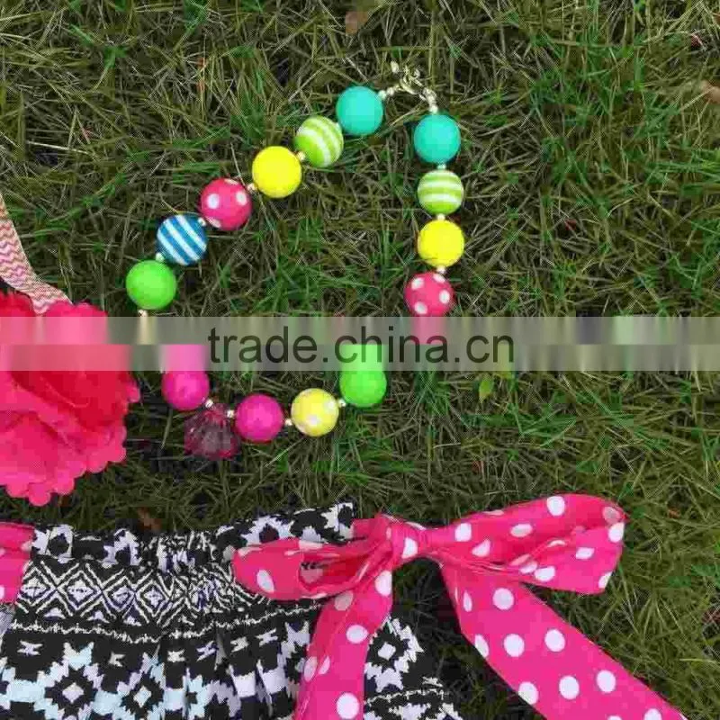 New girls kindergarten dress girls boutiques dress kids pillowcase dress kids back to school dress with necklace and headband