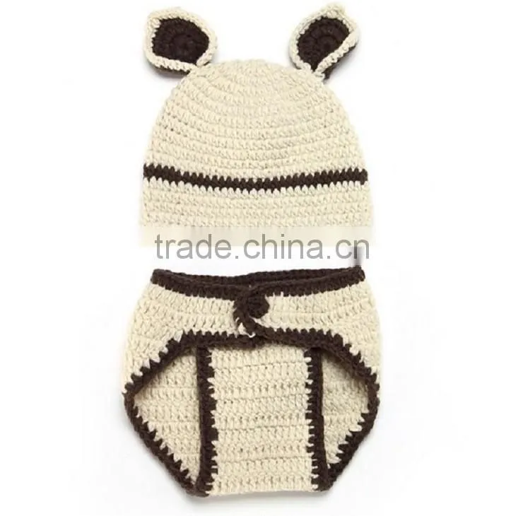 2016 wholesale boutique newborn hand made knitting patterns animal hats