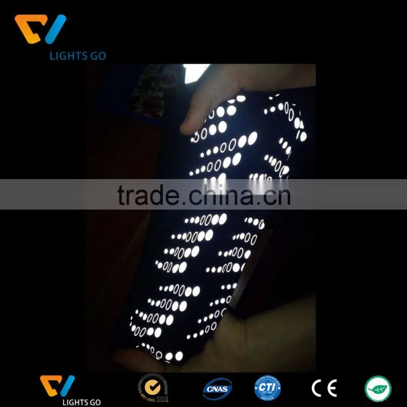glow in the dark heat transfer reflective labels for clothing