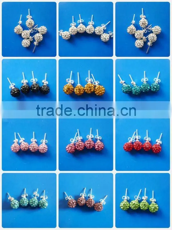 disco ball stud earrings