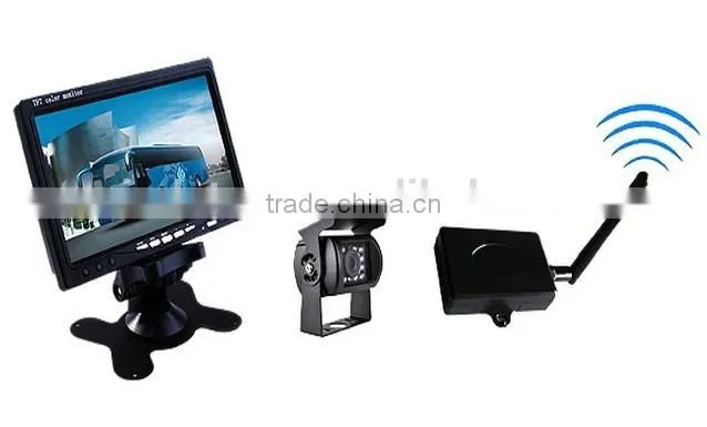 Digital Wireless System 7inch monitor truck parking sensor