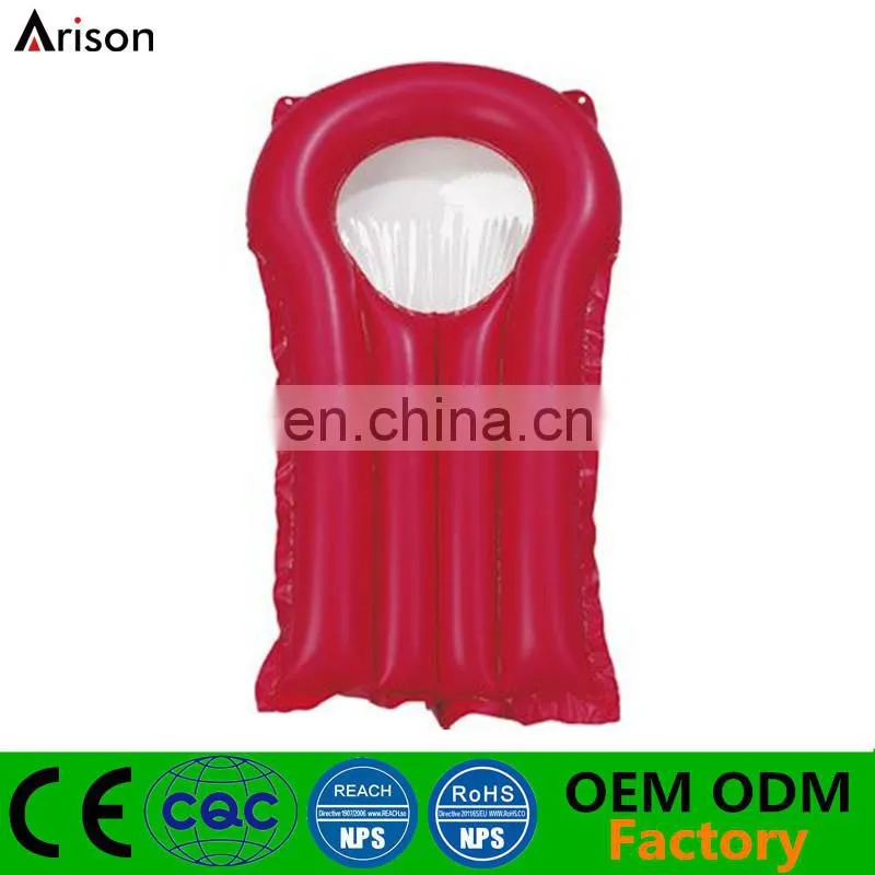 Promotional customized pvc inflatable mini mattress kids water float lounge for pool toys