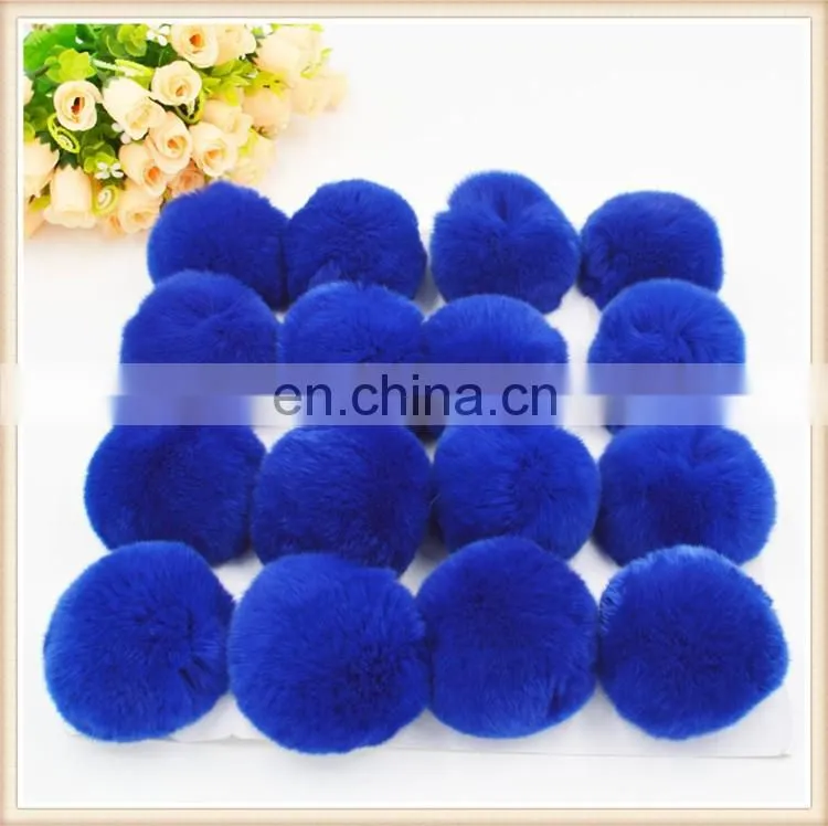 2016 New Fashion Colorful Cheap Real Fur Ball Rabbit Pom Pom