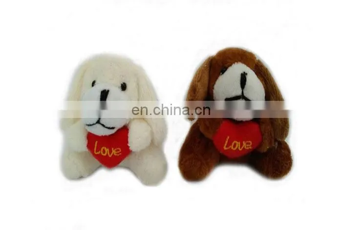 Wholesale mini plush bear and dog stuffed animal keychains