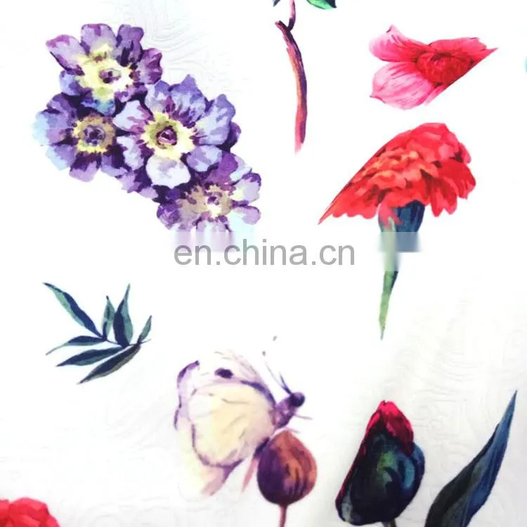 Custom Design Digital Print Knitted Bamboo Fabric No MOQ Free Sample