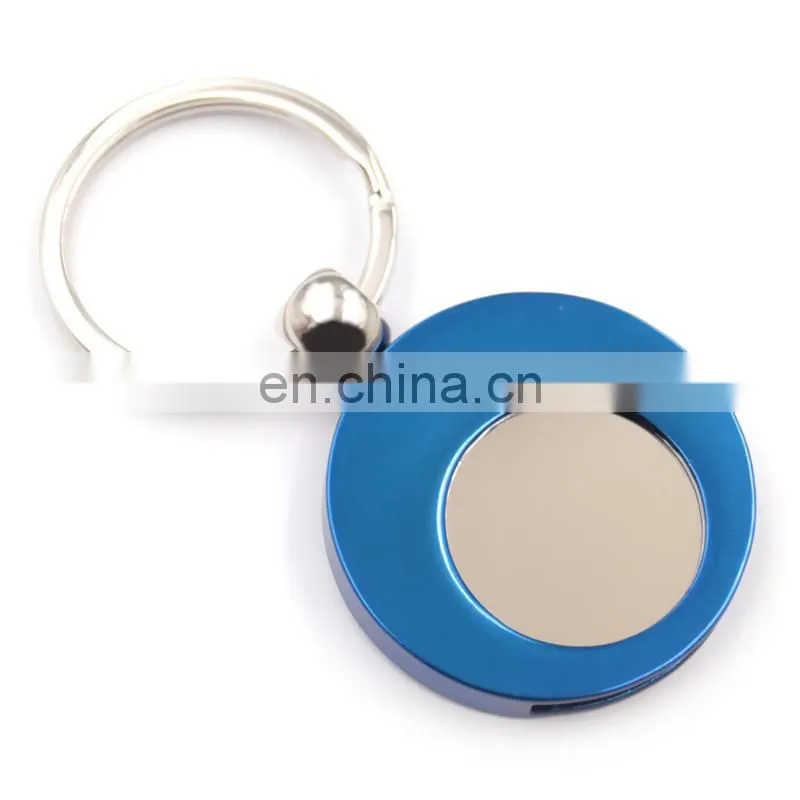 Choosing your favorite colourful yellow holder spinning trolley coin