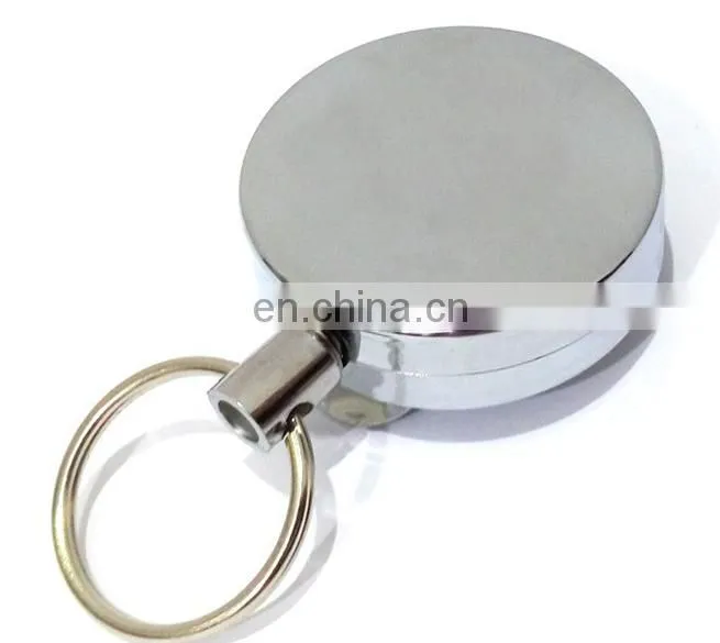 Logo Printing Metal Keychain Function Badge Reel Holders