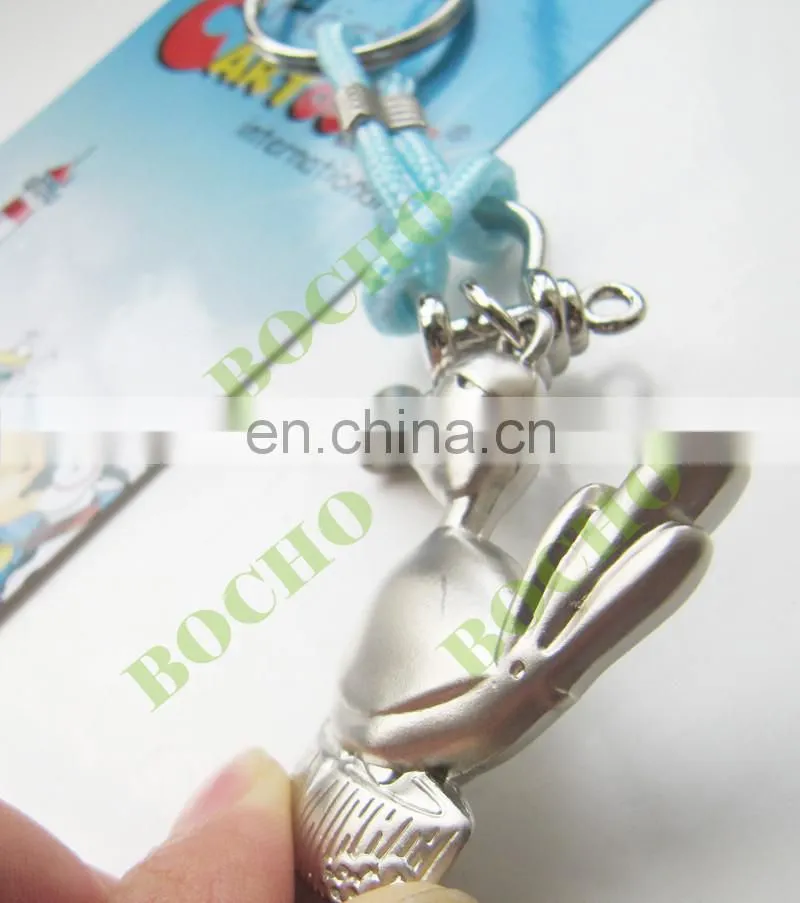 top quality 3D Cartoon metal keychain