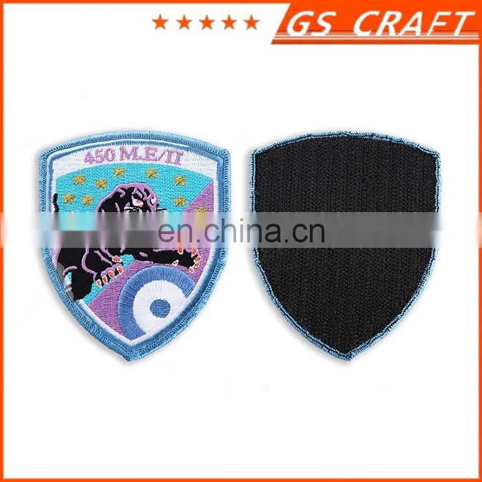 Custom made Embroidery Patch with Waterproof transparent plastic cover