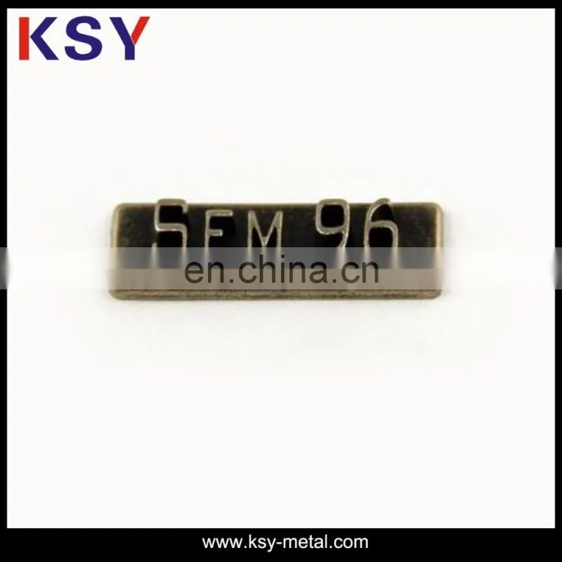 High quality metal labels for garment