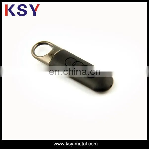 Fashion custom letter shaped pendant metal zipper puller for clothing