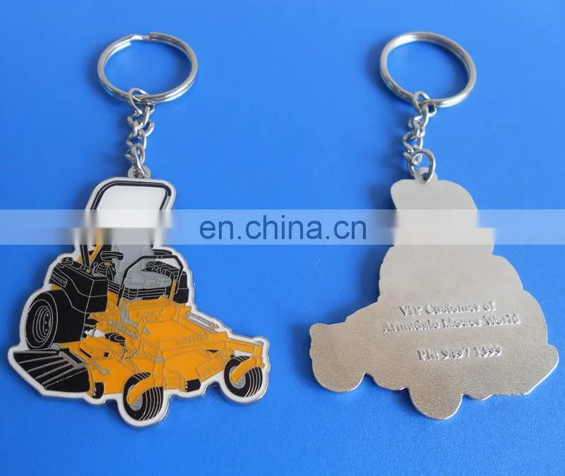 custom big size company logo design promotional gifts soft enamel metal keychain