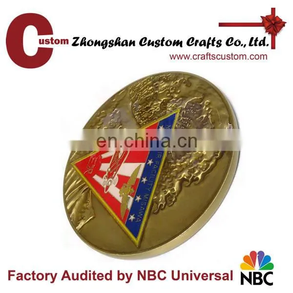 US air force one custom metal military Coin with palting gold and enamel