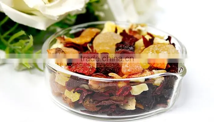 Well-Known Fruit Flavored Tea Dried Fruit Tea With Rose Tea Buds