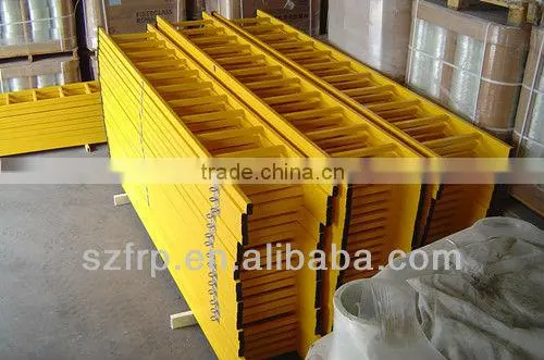 High strength FRP/GRP fiberglass folding ladder