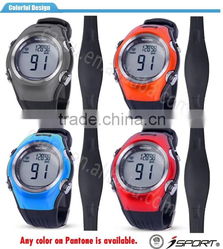 Red Heart Rate Monitor Watch