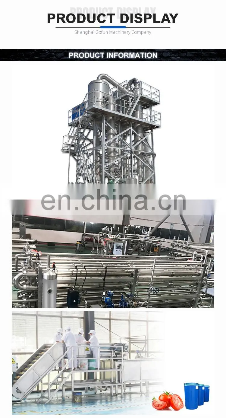 Multifunctional fruit vegetable tomato paste production line filling machine