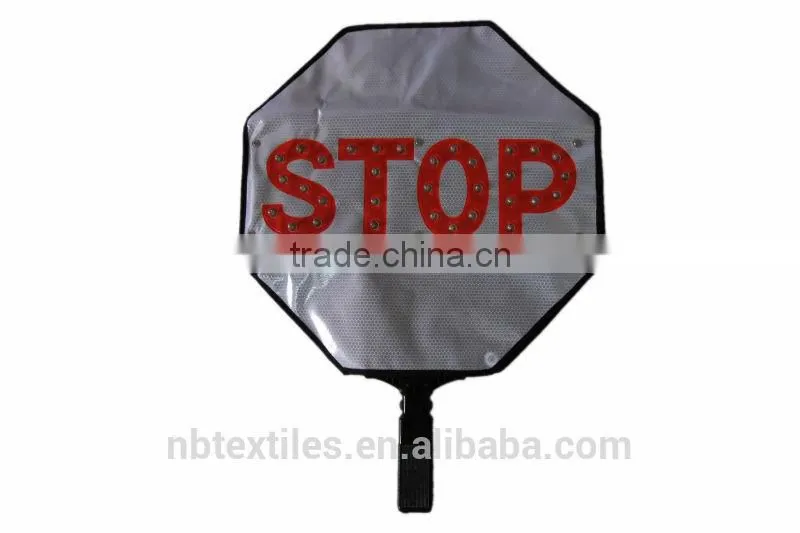 Handhold LED STOP warning sign with car charger