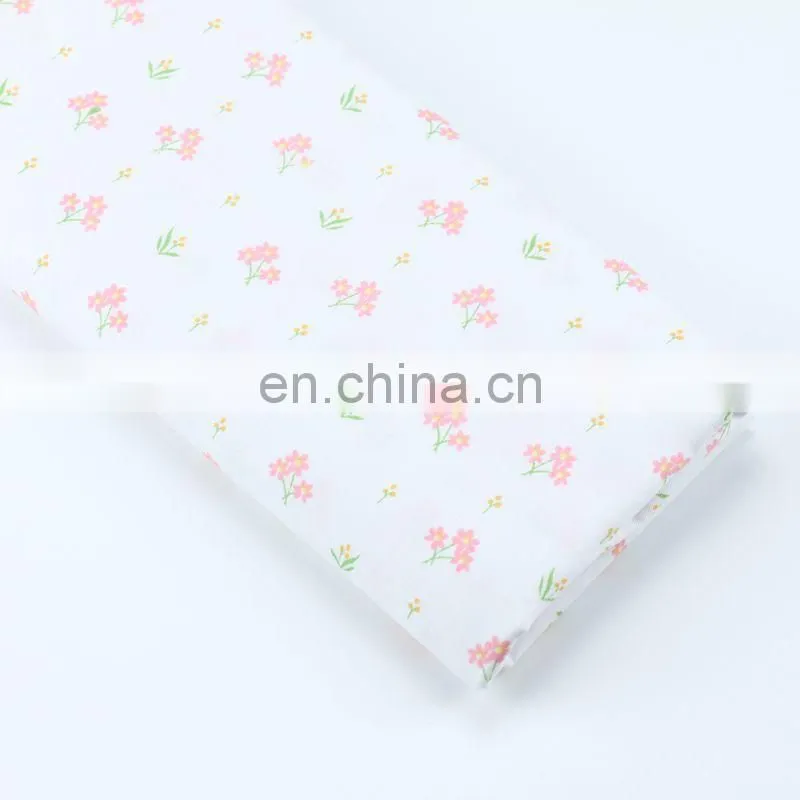 Cartoon panda small floral printing fabric wholesale kindergarten baby bed products neonatal bag cotton fabric
