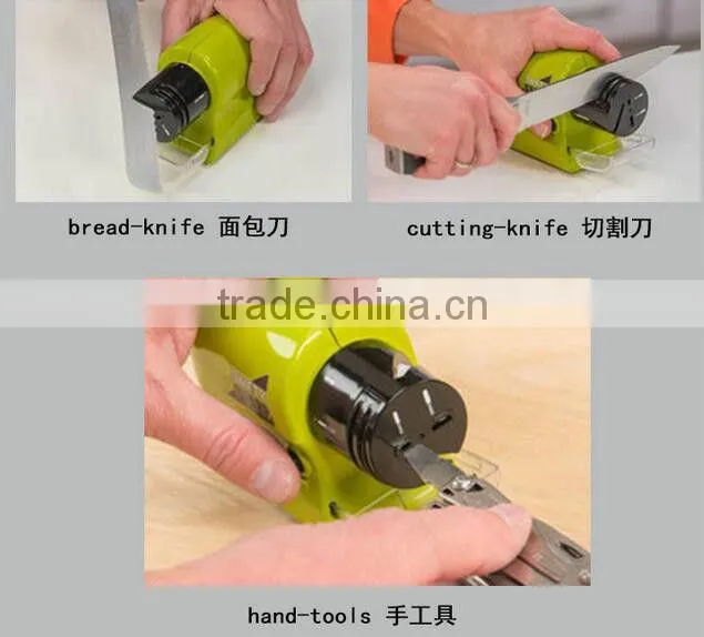As Seen On Tv Brand New arrivel cordless electric knife sharpener swifty sharp for kitchen,portable knife sharpener stone