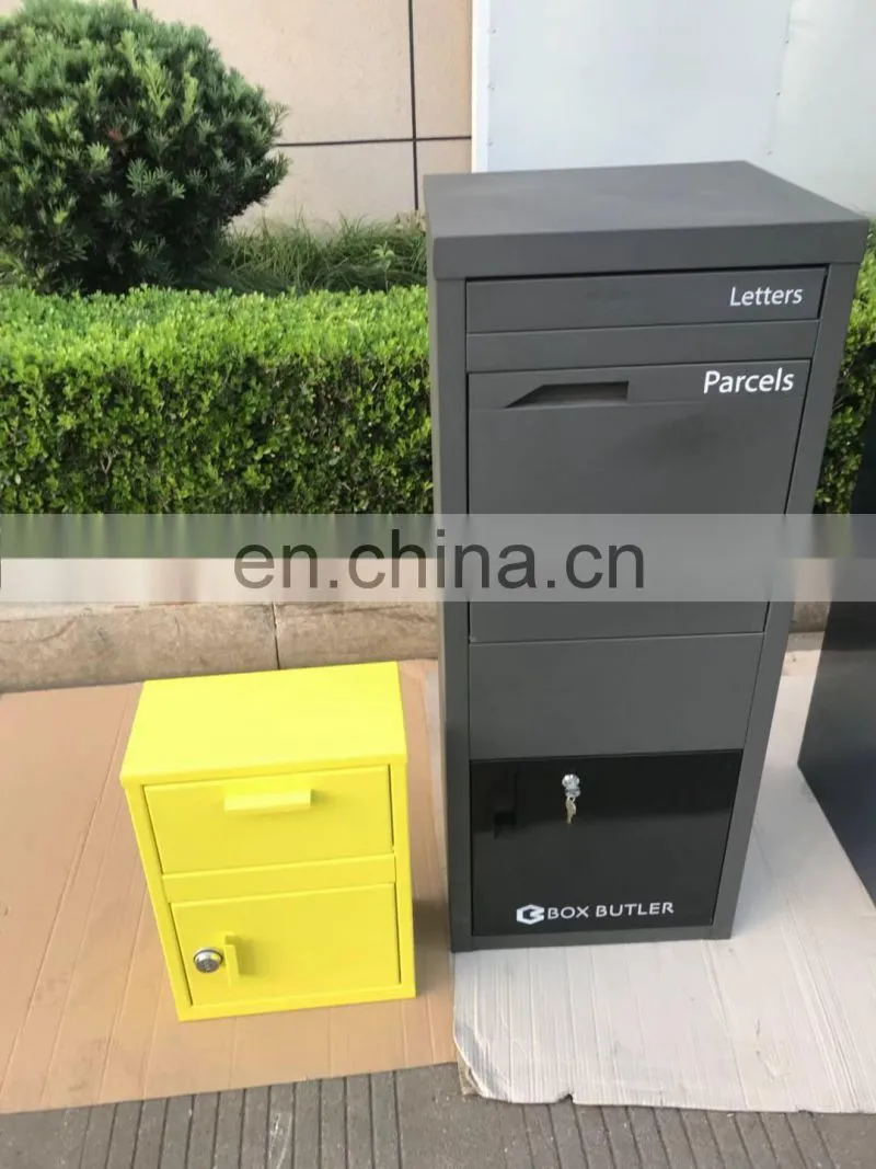 large Outdoor parcel delivery box large parcel drop box for mail letter post and smart metal home