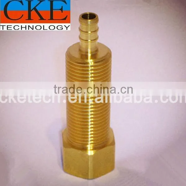 Brass CNC Machined Threaded Hex screw