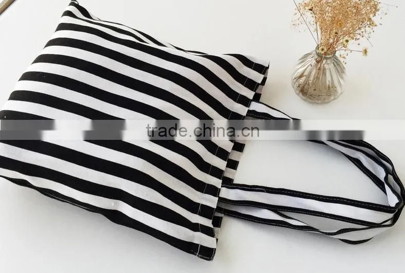 Promotional 2015 new style Fashion Canvas reusable shopping bag
