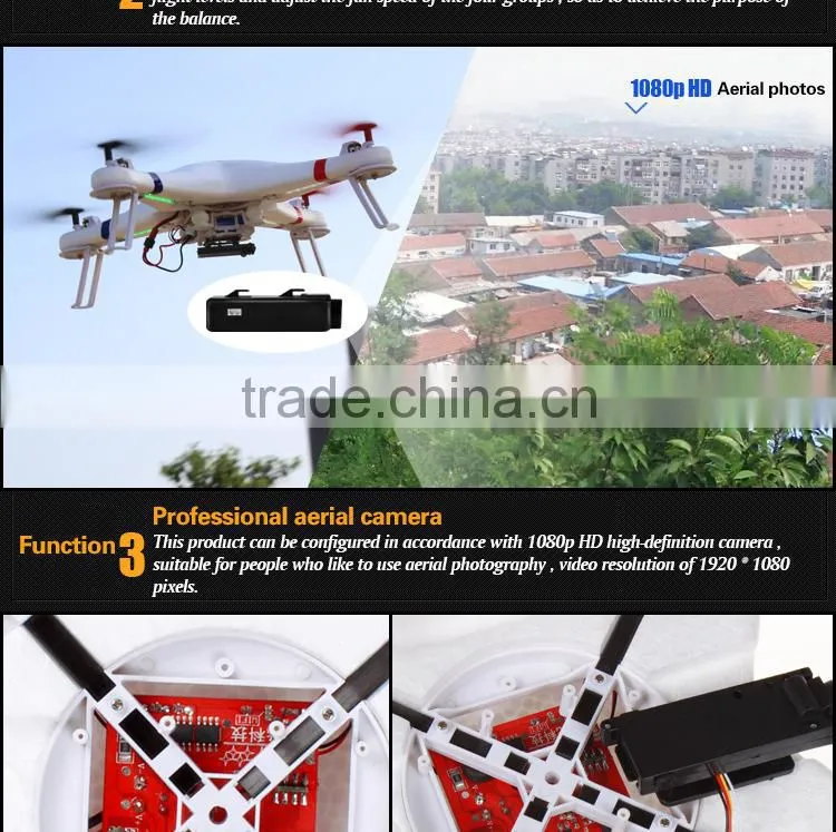2014 Design WL V353 4-Axis 2.4G 4CH RC UFO with Gryo and Lights and Camera Galaxy RC Quadcopter