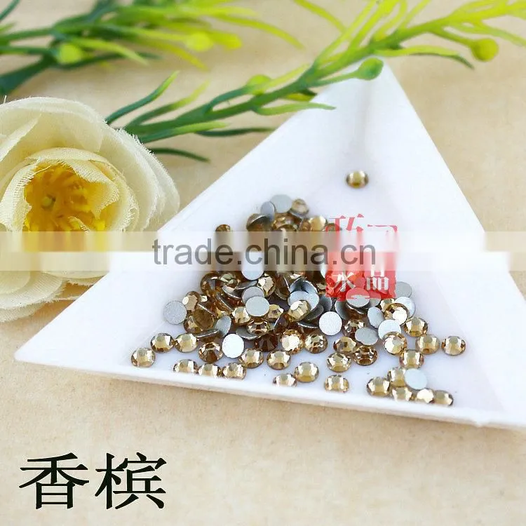 Wholesale Decorative Flat Back Round shape Crystal DMC Rhinestones ss8