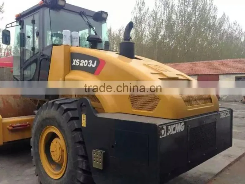 USED XCMG ROAD ROLLER 20 TON VIBRATORY ROAD ROLLER XS203J, 2014 MADE