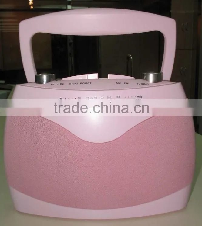 High Quality Stylish Handbag Shape AM FM Analogue Portable Radio