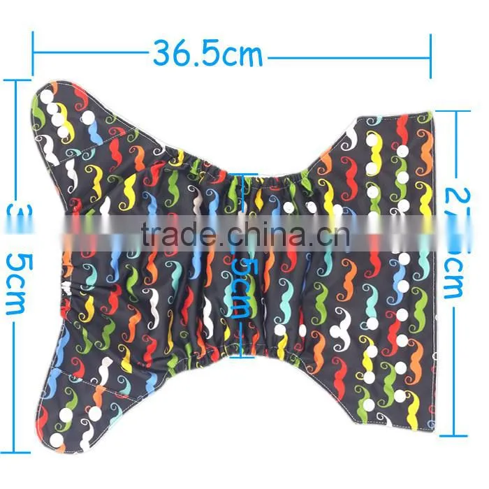 AnAnBaby Pocket Cloth Diaper Double Row Snaps Diapers