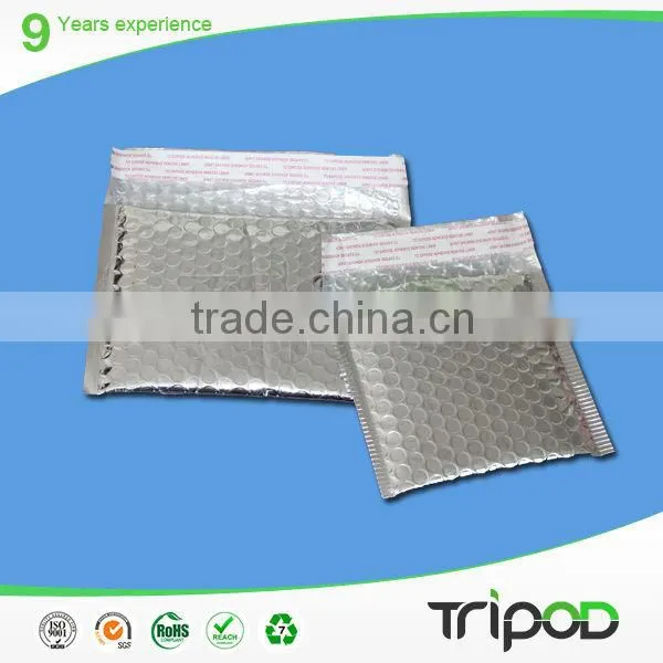 resist compression aluminum bubble bag,self adhesive foil aluminum bag,silver aluminium bubble bag