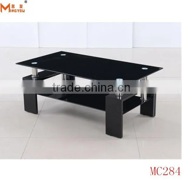 modern glass top mdf coffee table