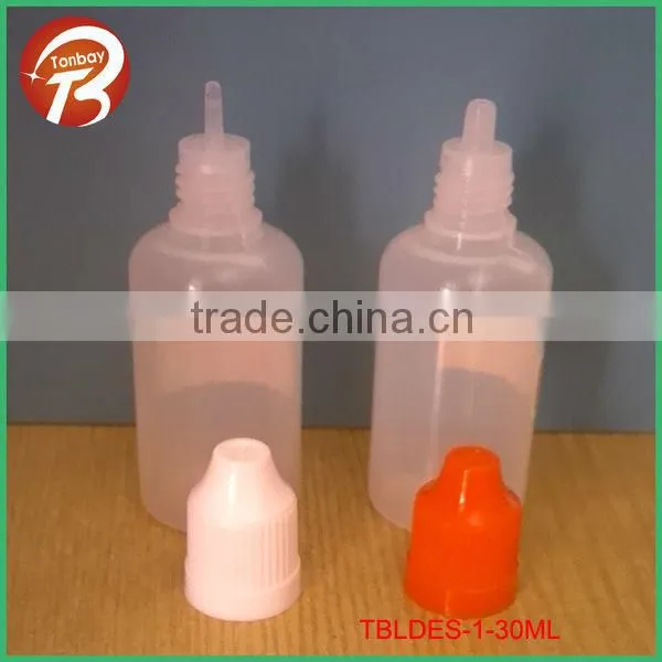 5ml 8ml 10ml 15ml 18ml 20ml 30ml plastic e liquid/juice/cigarette container with stainless steel tip and silicon cover TBLDES-6