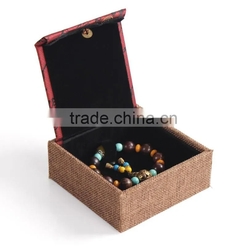 C112-1 ANPHY Chinese Style Little Rectangle Bracelet Box With Tassel 110mm*110mm*40mm