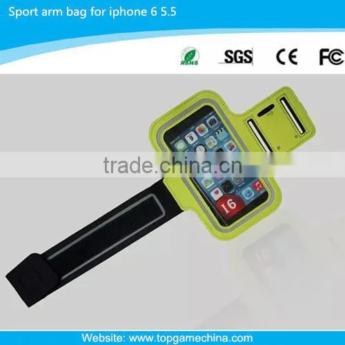Sports mobile phone arm pouch for iPhone 6 Plus