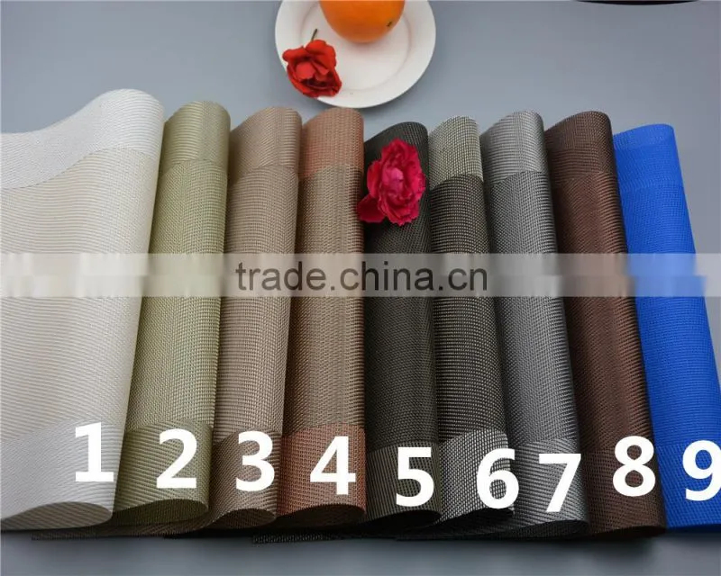 new arrival table decoration PVC mat frame series dark green dining table floor mat 45*30cm