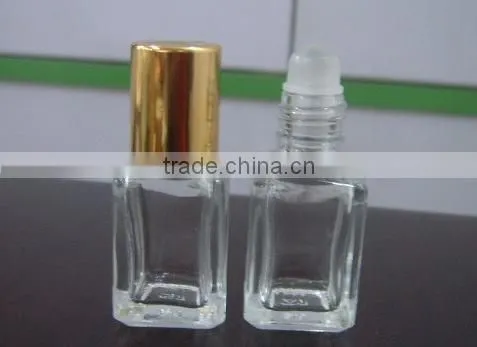 2015 3ml/5ml glass roll on ball bottle for eye cream,perfume bottle for eye cream perfume essentical oil