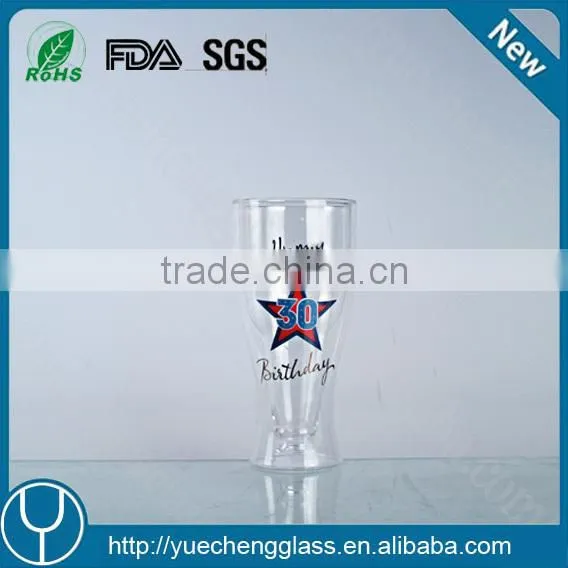 Hot selling fancy attractive erdinger beer glass