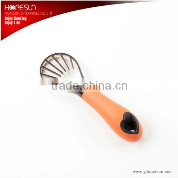 Hot sell fruit tool plastic mini fruit slicer with stainless steel handle