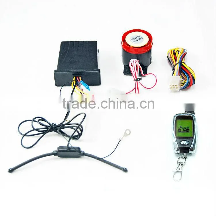 motorcycle 2-way LCD alarm system CFMC08 New system with remote engine start