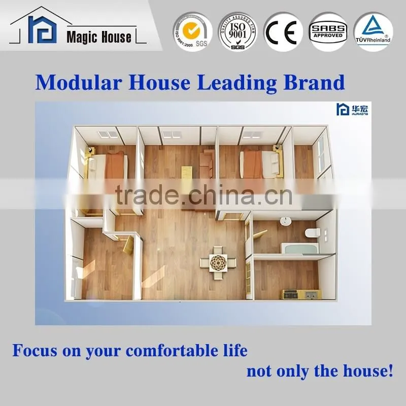 EPS Sandwich Panel Prefabricated House with Two Bedrooms for Sale