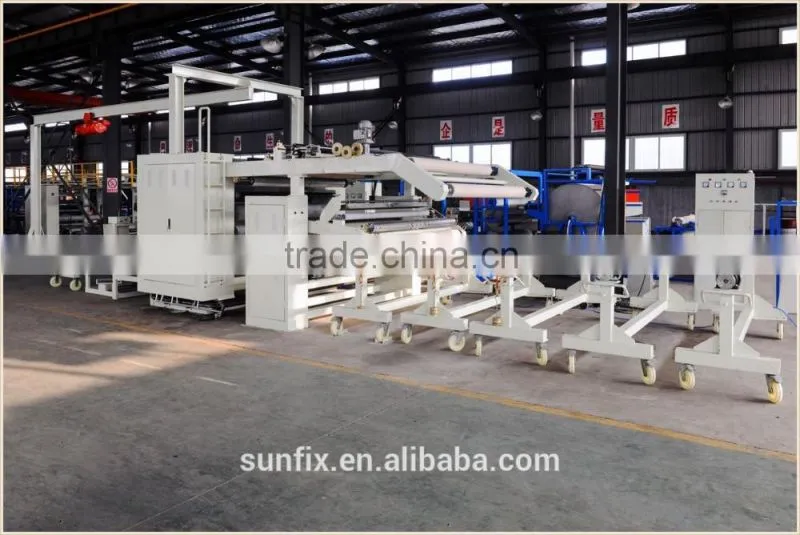 Fabric, Film, Nonwoven Automatic Hot melt Glue Laminating Machine