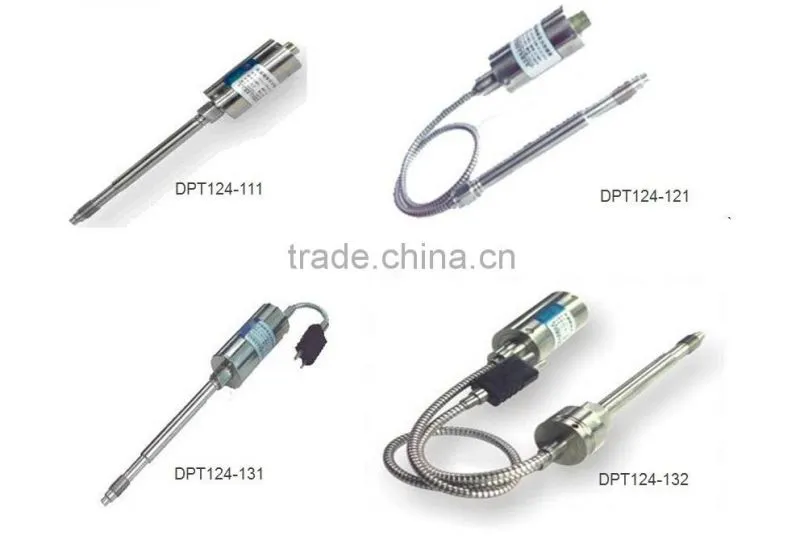 Chemical fiber industry resistant fluid melt pressure transducers