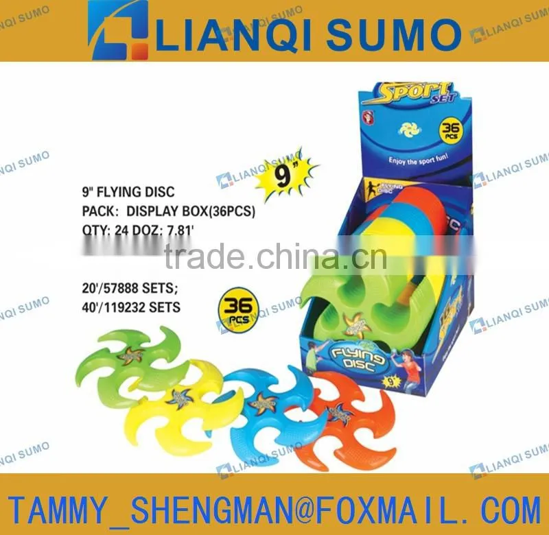 PLASTIC FUNNY FLYING DISC 9"